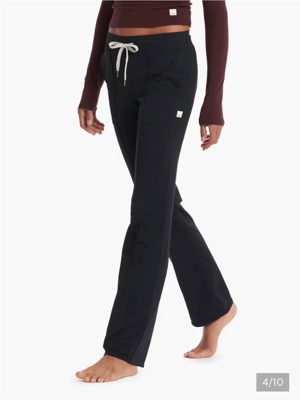 Vuori Women’s Black Halo Essential Wideleg Pants XS